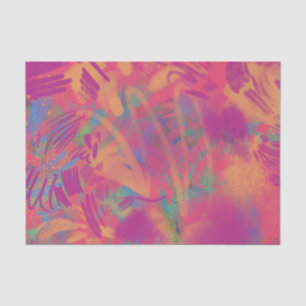 Papier Mousseline Papier Tissu Multicolor Paint Texture