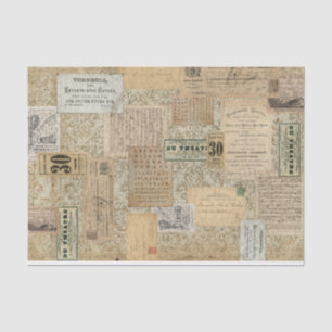 Papier Mousseline Papier Tissu Neutre Vintage Ephémère