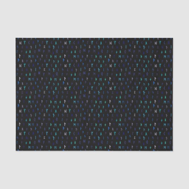 Papier Mousseline Papier Tissu Nordique De Nuit (Recto)