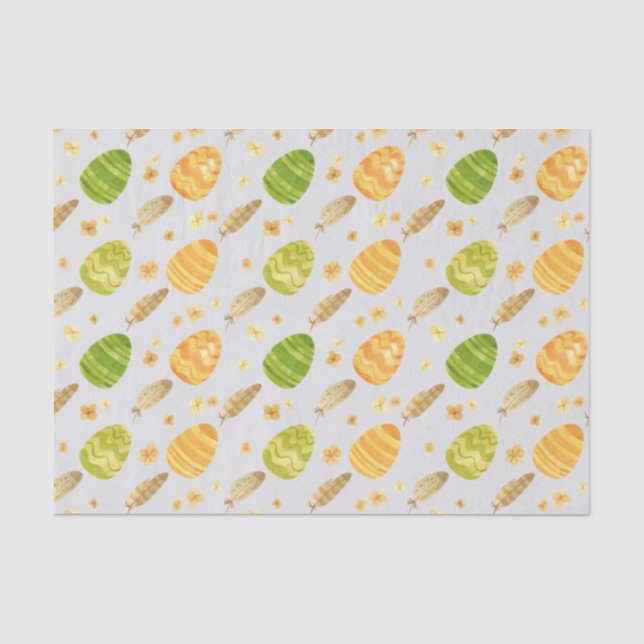 Papier Mousseline Papier Tissu Oeuf de Pâques (Recto)