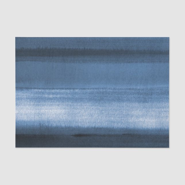 Papier Mousseline Papier Tissu Ombre couleur bleu marine (Recto)