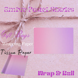 Papier Mousseline Papier Tissu Ombre Pastel Shades