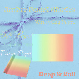 Papier Mousseline Papier Tissu Ombre Pastel Shades