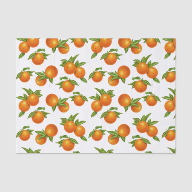 Papier Mousseline Papier Tissu Orange (Recto)