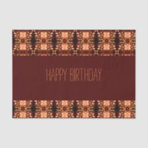 Papier Tissu Orange and Peach Flowday