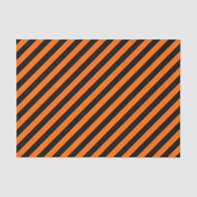 Papier Mousseline Papier Tissu Orange/Noir Diagonal (Recto)