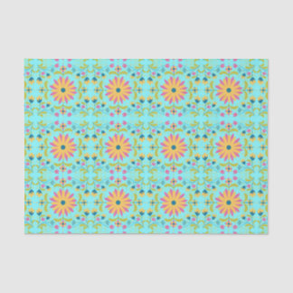 Papier Mousseline Papier Tissu Otomi Floral, 10lb. Papier