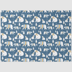Papier Mousseline Papier Tissu Ours Polaires