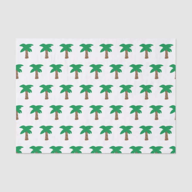 Papier Mousseline Papier Tissu Palm Tree de vacances (Recto)