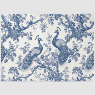 Papier Mousseline Papier Tissu Peacock