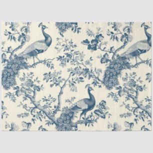Papier Mousseline Papier Tissu Peacock
