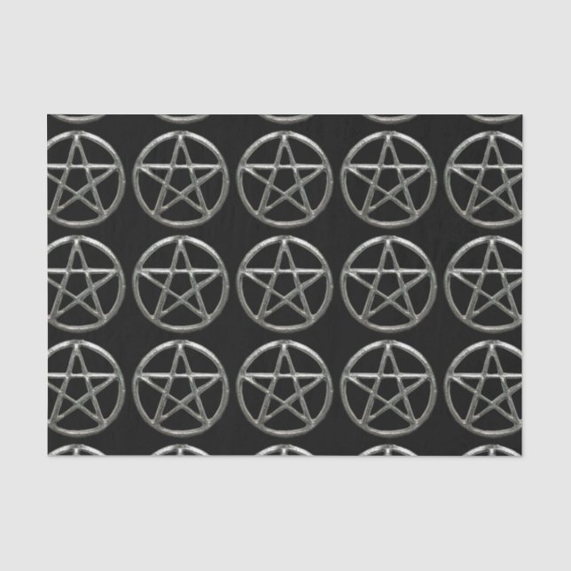 Papier Mousseline Papier Tissu Pentacle (Recto)