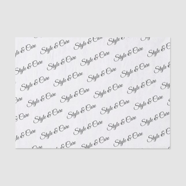 Papier Mousseline Papier Tissu personnalisé avec Motif de nom Imprim (Recto)