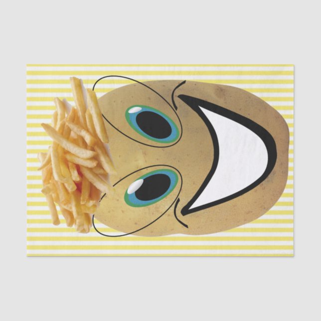 Papier Mousseline Papier Tissu Pomme de terre frites frites (Recto)