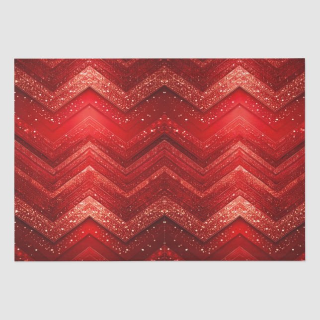 Papier Mousseline Papier Tissu Rouge Décor Noël Glit (Recto)