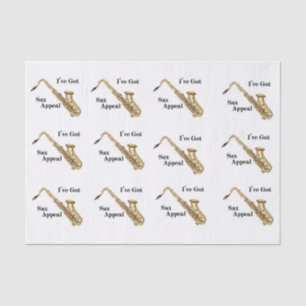 Papier Mousseline Papier Tissu Saxophone