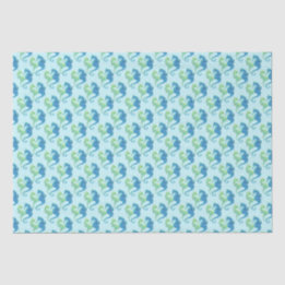 Papier Mousseline Papier Tissu Seahorse