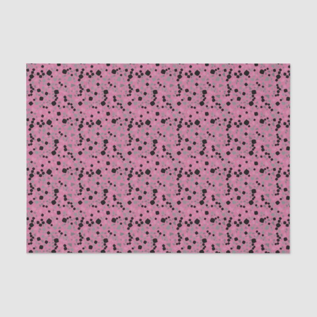 Papier Mousseline Papier Tissu Simple Rose Terrazzo (Recto)
