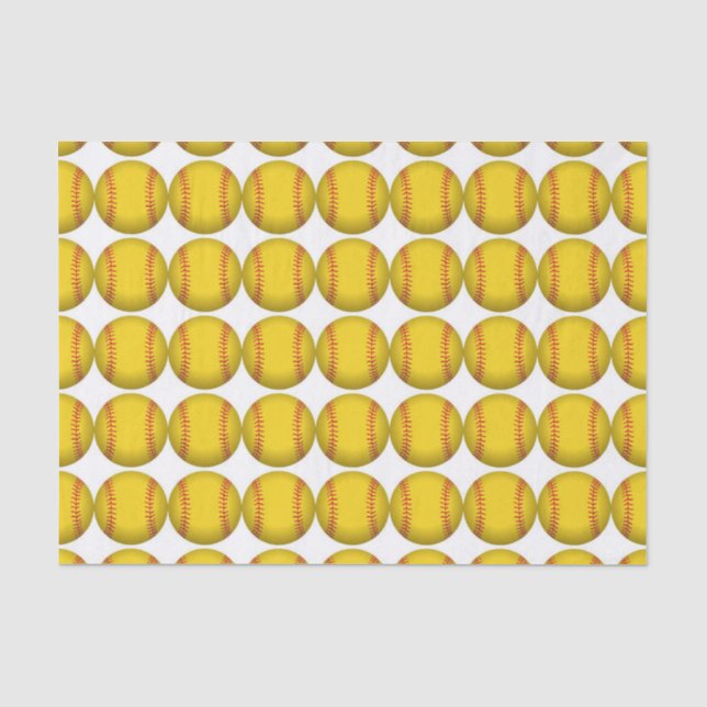 Papier Mousseline Papier Tissu Softball (Recto)