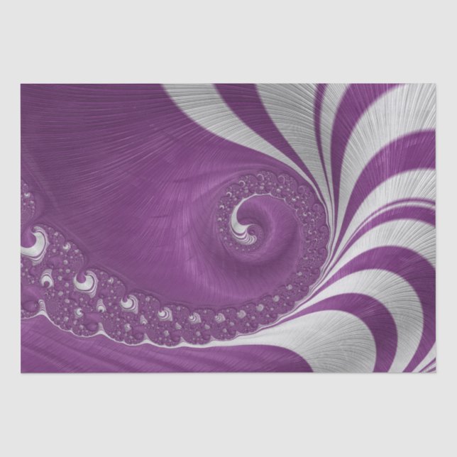 Papier Mousseline Papier Tissu Spiral Imaginaire Psychédélique (Recto)