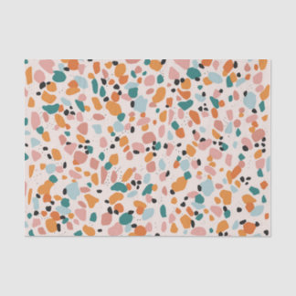 Papier Mousseline Papier Tissu Terrazzo