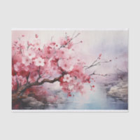 Papier Tissu Tissu Fleur de Cerisier