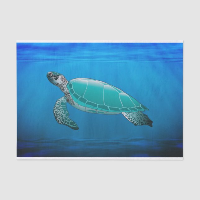 Papier Mousseline Papier Tissu Tortue (Recto)