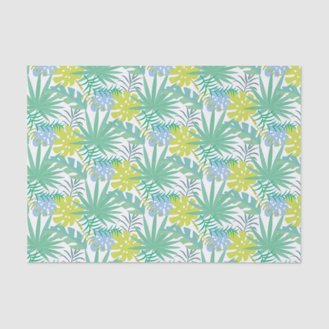 Papier Mousseline Papier Tissu Tropical Design (Recto)