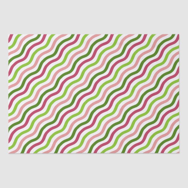 Papier Mousseline Papier Tissu Tropical Wave Simple Stripe (Recto)