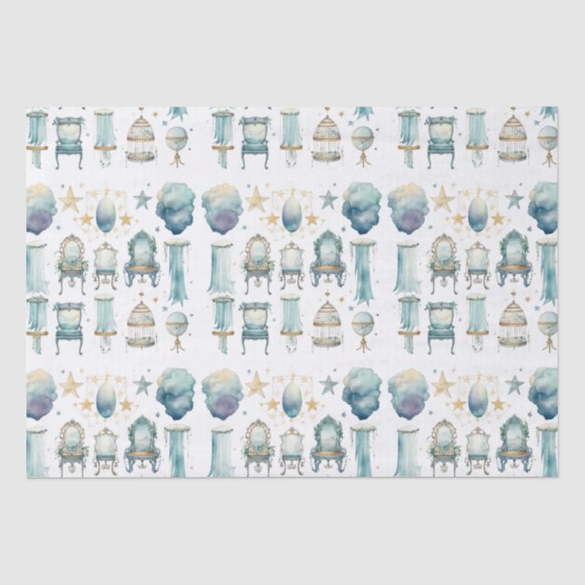 Papier Mousseline Papier Tissu Vanity Boho Fancy (Recto)