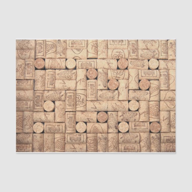 Papier Mousseline Papier Tissu Vin Corks (Recto)