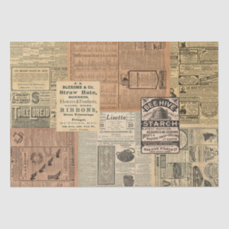Papier Mousseline Papier Tissu Vintage Ad Collage