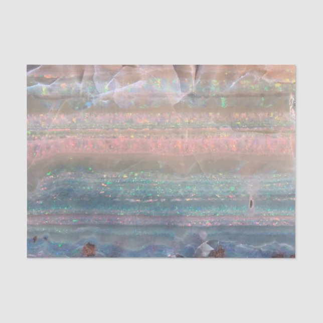 Papier Mousseline Papier Tissus Boulder Opal (Recto)