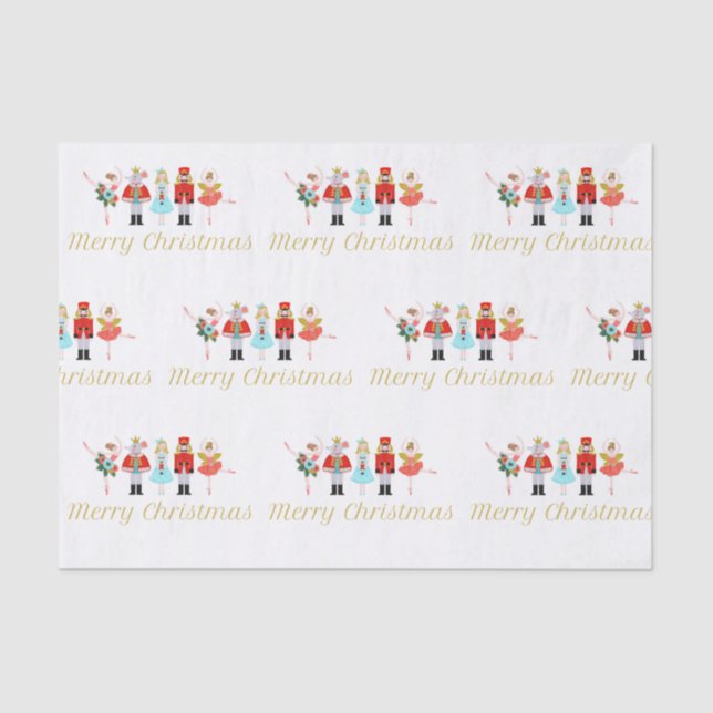 Papier Mousseline Papier Tissus de Noël de Nutcracker Ballet (Recto)