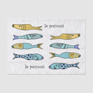 Papier Mousseline Papier Tissus de poisson français