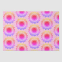 Papier Tissus de tournesol rose
