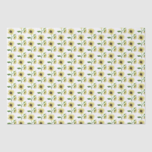 Papier Mousseline Papier Tissus Tournesol (Recto)