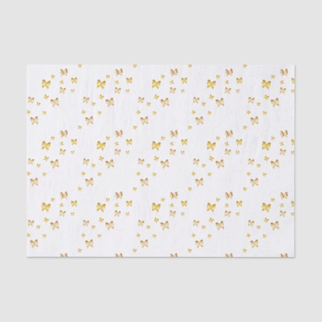 Papier Mousseline Papillon d'or (Recto)
