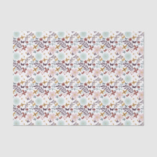 Papier Mousseline Papillon floral d'automne