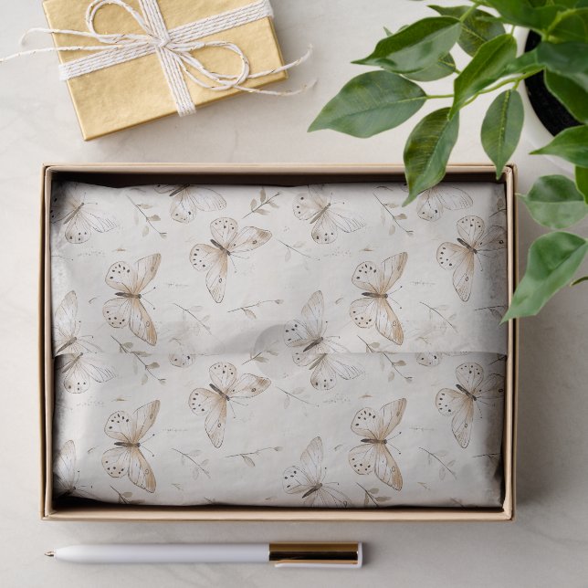 Papier Mousseline Papillons de beurre chic Anniversaire (Cadeau)