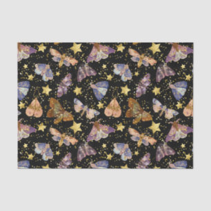 Papier Mousseline Papillons de nuit Whimsical Faux Gold Stars