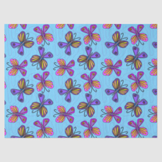 Papier Mousseline Papillons Enjoués