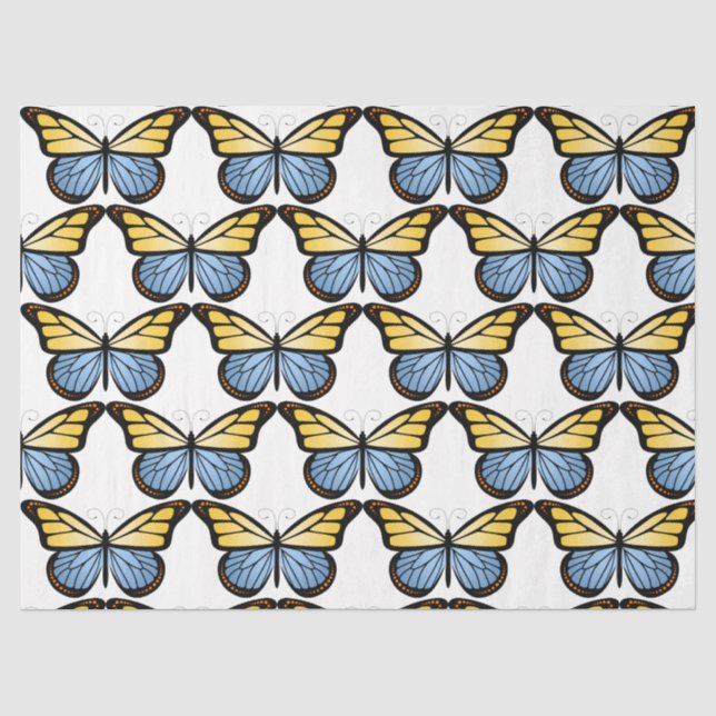 Papier Mousseline Papillons série Design 5 (Recto)