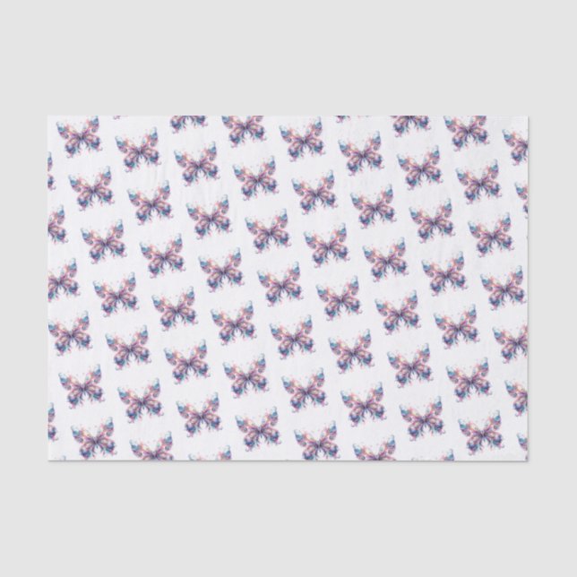 Papier Mousseline Papillons Whimsical (Recto)