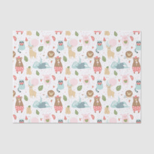 Papier Mousseline Paresse et motif d'amis