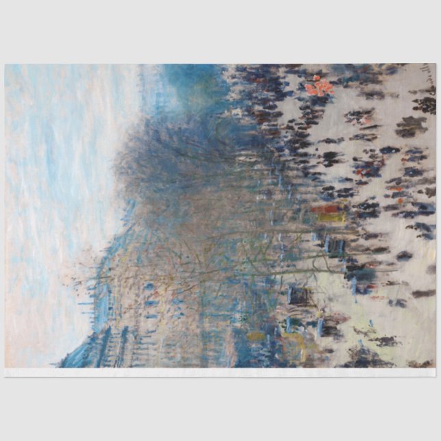 Papier Mousseline Paris Boulevard, Claude Monet (Recto)