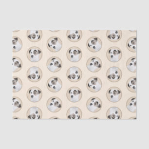 Papier Mousseline Parson Jack Russell Terrier Peinture Chien d'anima