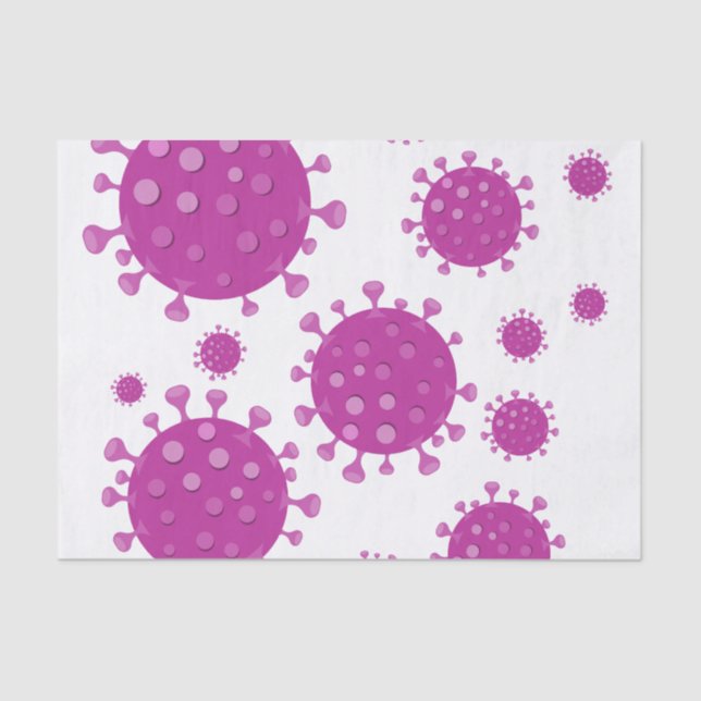 Papier Mousseline Particule virale pourpre (Recto)