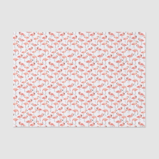 Papier Mousseline Partie de Flamant rose (Recto)