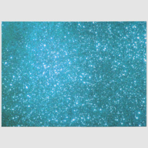 Papier Mousseline Parties scintillant Blue Gold de luxe